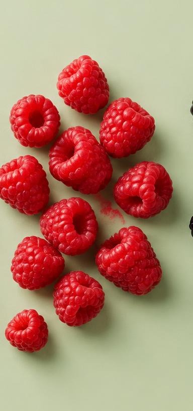 Fresh raspberries